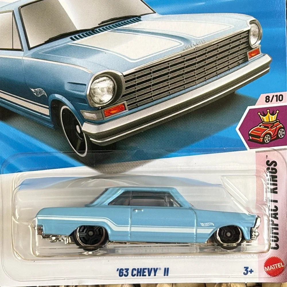 63 Chevy II Die-Cast Hot Wheels 1963 Chevrolet Car Light Blue Hotwheels New 2026